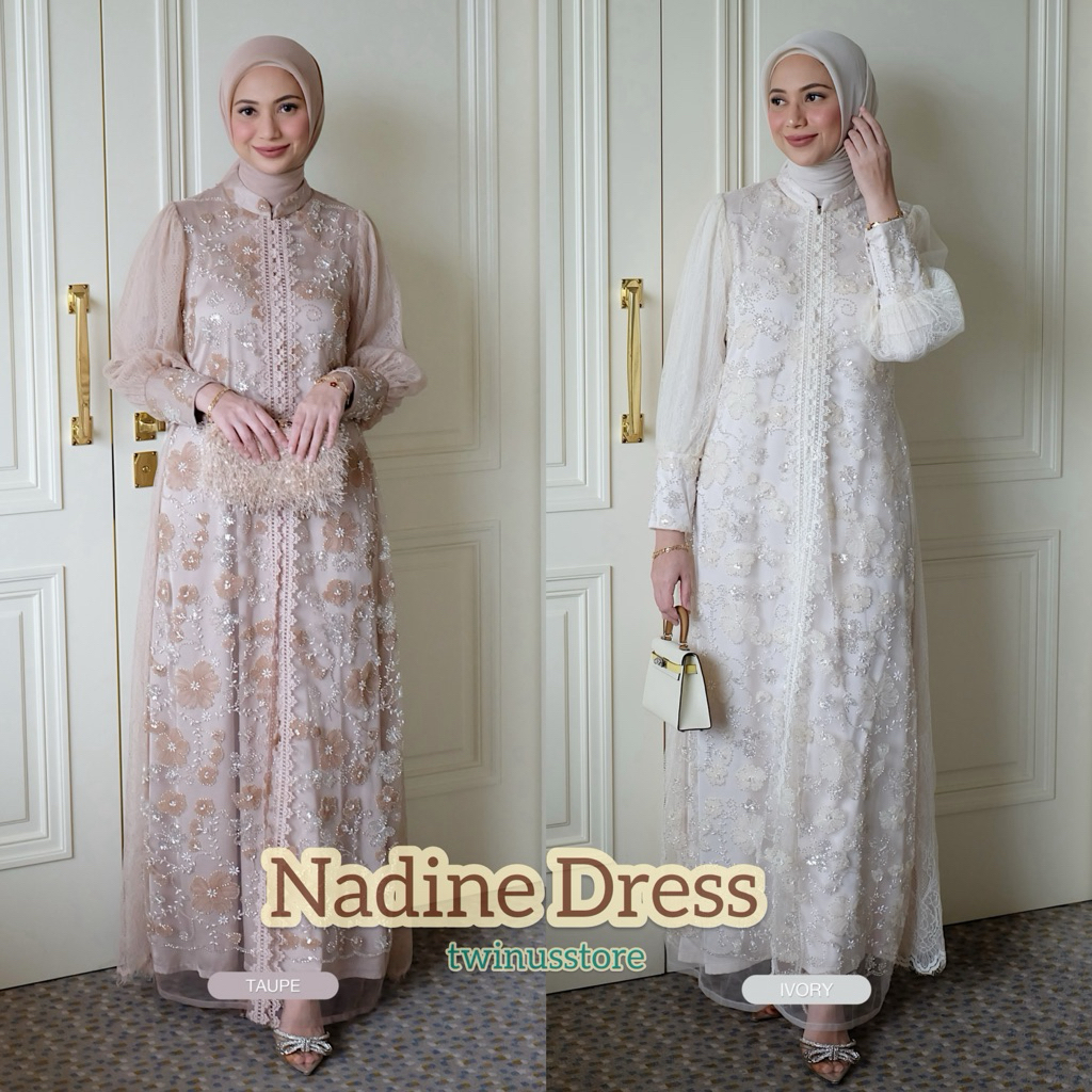 STL Sarah The Label NADINE DRESS |  Tunik Camilla Kebaya Gamis Lamaran Wisuda Kondangan