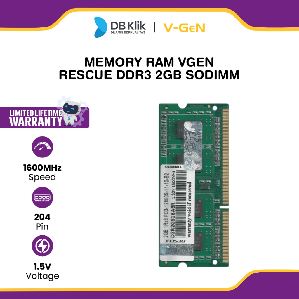 Memory RAM VGEN Rescue DDR3 2GB SODIMM