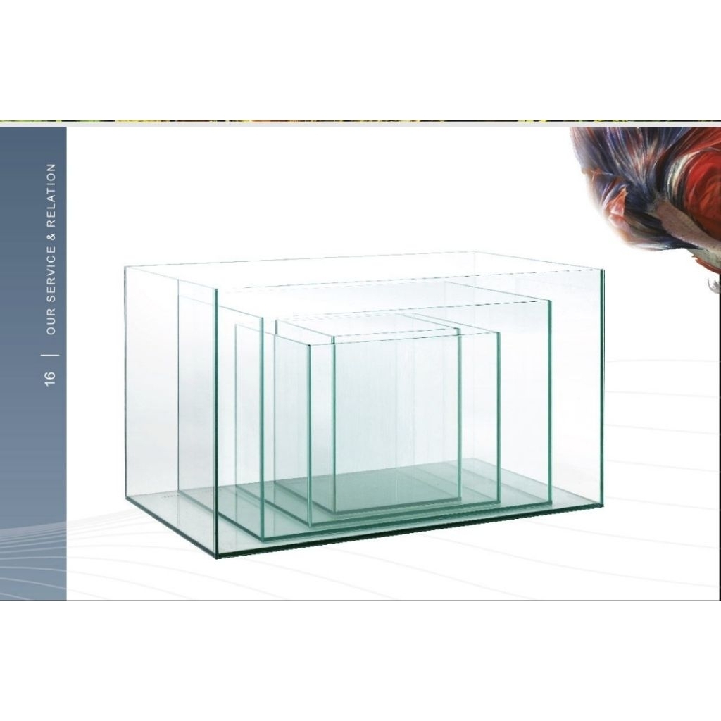 Aquarium Nisso Bahari Glassmate GM 30 Cube ukuran 30cm volume 24L kaca clear bening [INSTANT ONLY]
