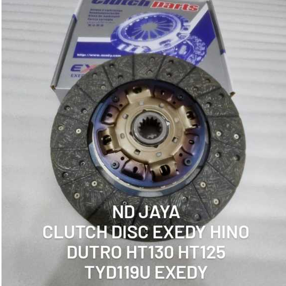CLUTCH DISC EXEDY HINO DUTRO HT130 HT125 TYD119U EXEDY PLAT KOPLING EXEDY