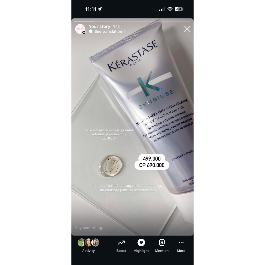 kerastase symbiose micro peeling