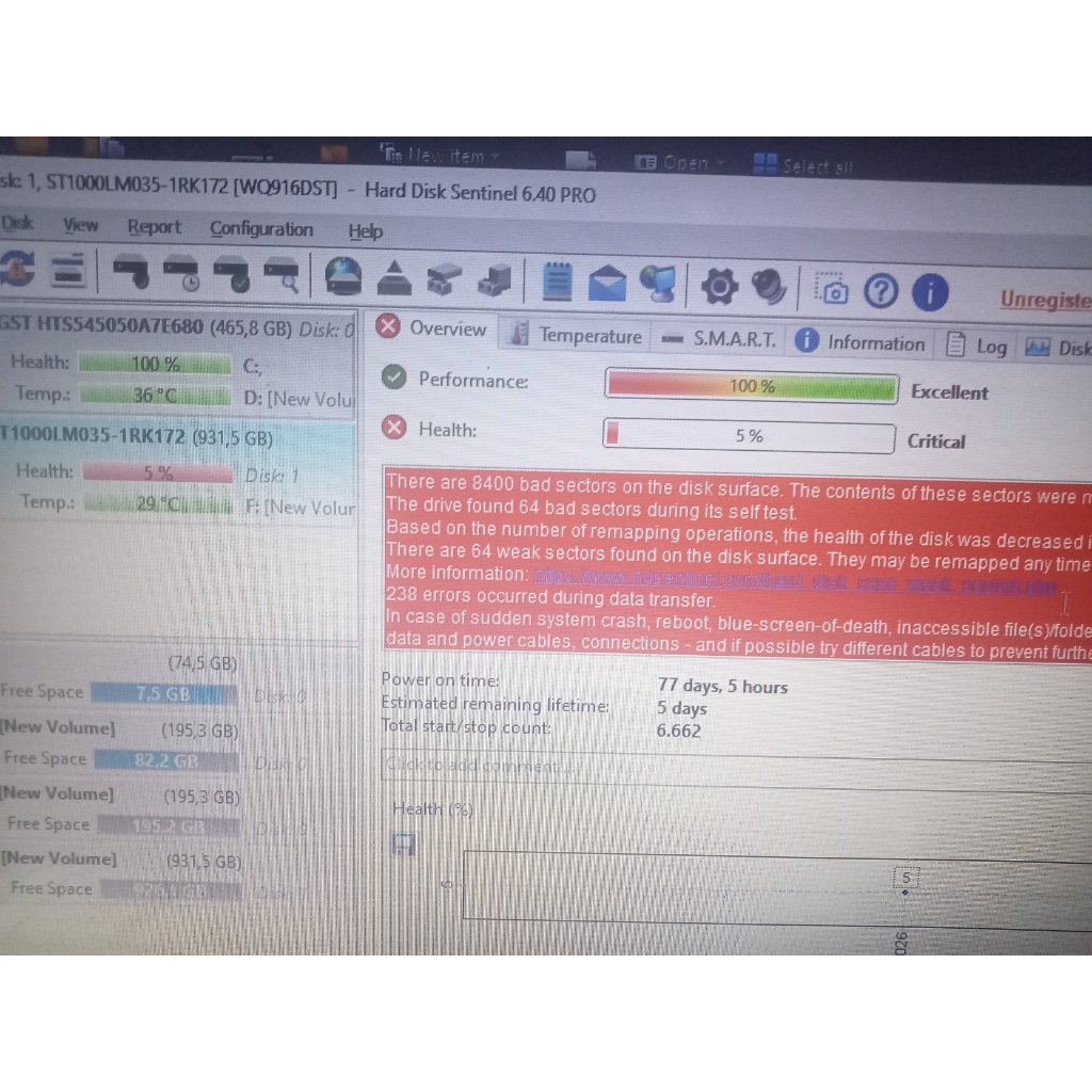 hdd seagate 1 tb rusak