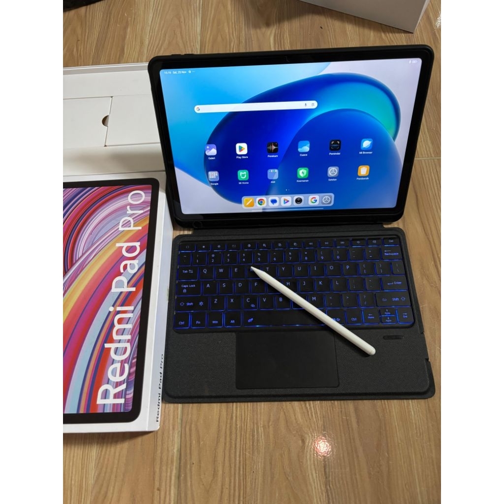 redmi pad pro 8/256 bekas keyboard premium