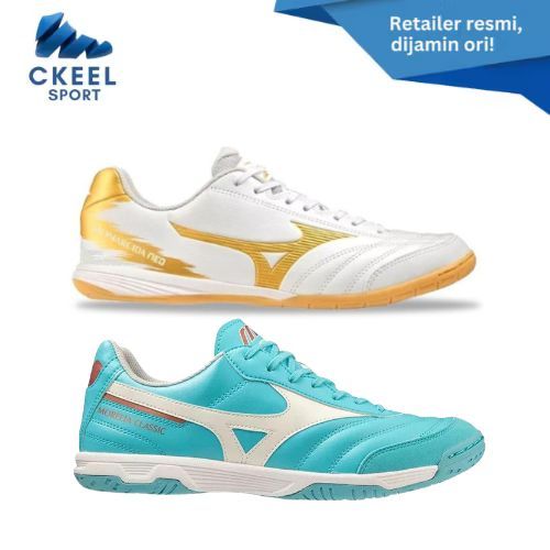 SEPATU FUTSAL MIZUNO MORELIA SALA CLASSIC  DAN MONARCIDA NEO SALA PRO IN