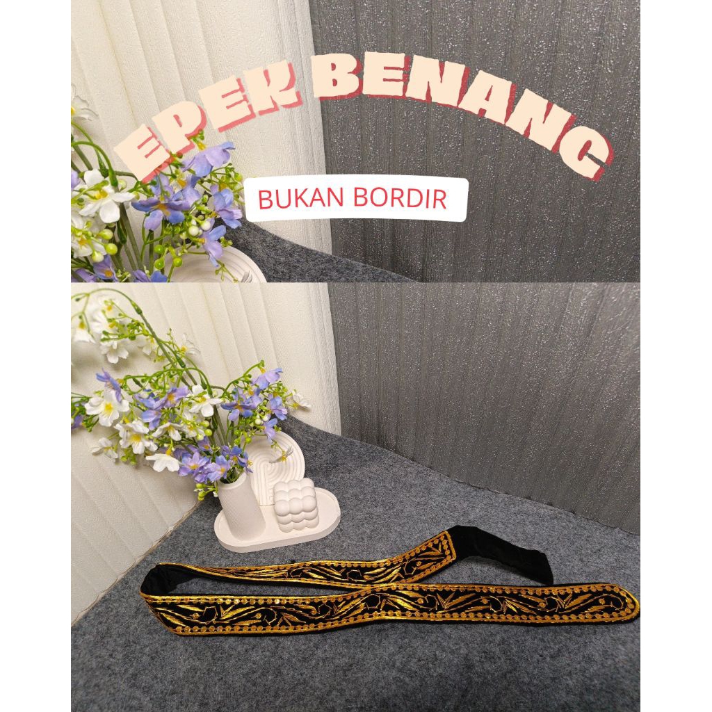 Epek sabuk benang | epek mote | epek benang sulam tangan | epek benang asli‎