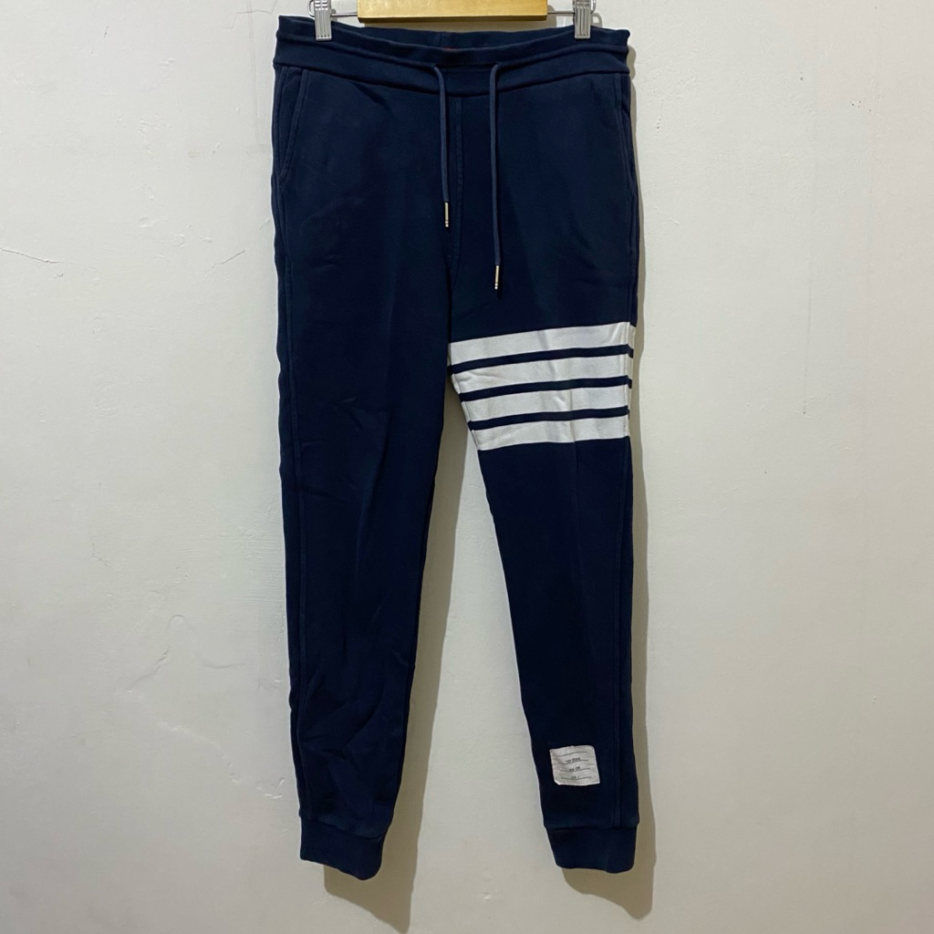 Thom Browne 4-Bar Sweatpants Navy Jogger Men’s Authentic (MJQ008H-00535461)