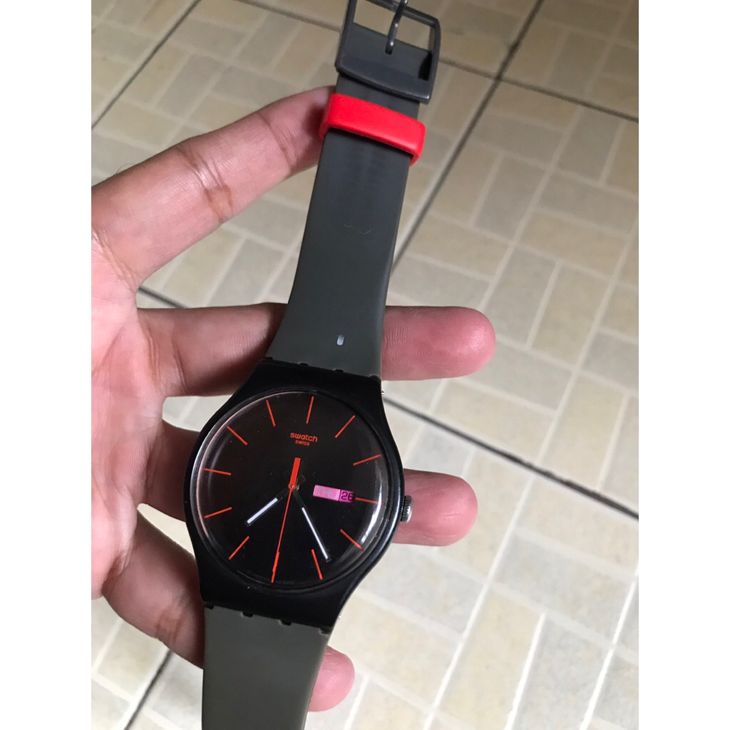 jam swatch original second dm41 mulus normal