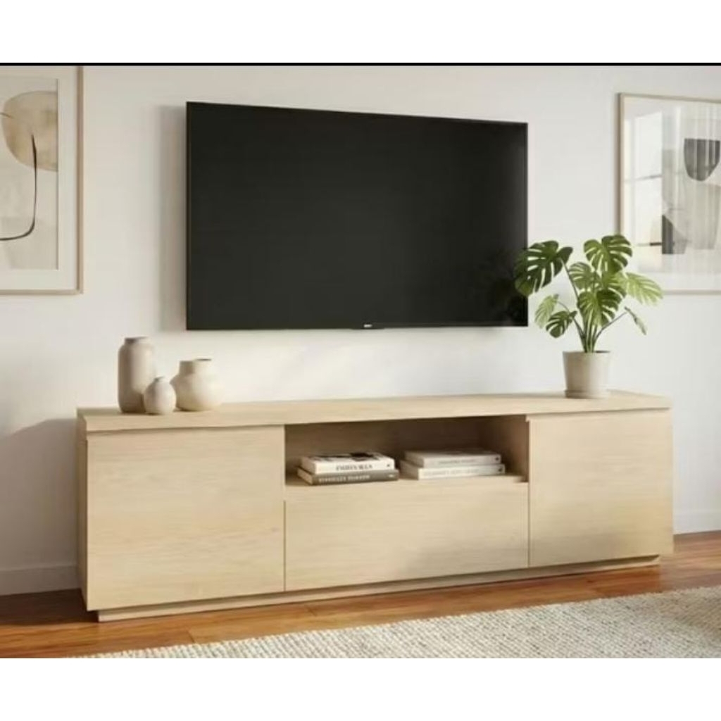 Meja tv minimalis modern bufet tv plywood tahan air dan jamur