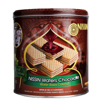 Nissin Wafer Chocolate 180 gr Kaleng Nissin Wafer 233 gr Nissin Wafer 500 gr Nissin Wafer Nitto
