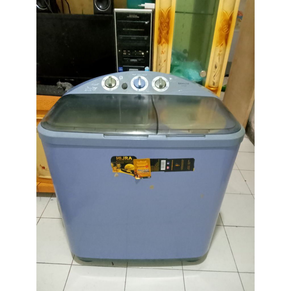 Mesin Cuci Bekas Sanken 8,5kg Seken Normal Siap pakai