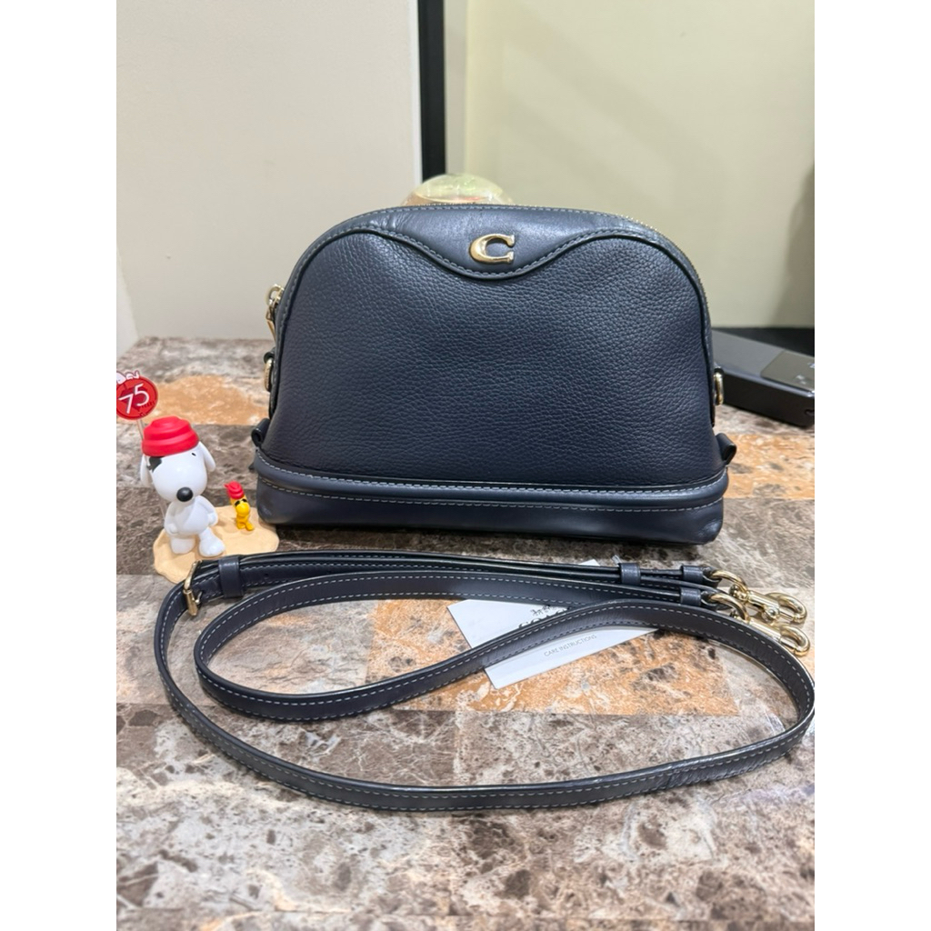 Preloved Sling Bag Coach Navy