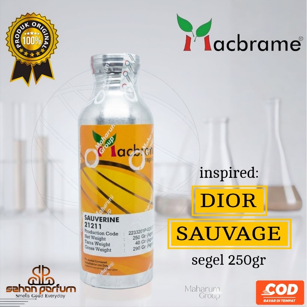 Bibit/biang parfum SAUVERINE kemasan segel pabrik 250gr by macbrame
