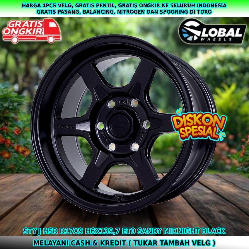 Velg racing R17 velg mobil Hilux Double| Fortuner| Pajero| Strada| Triton| dll velg hsr sty R17