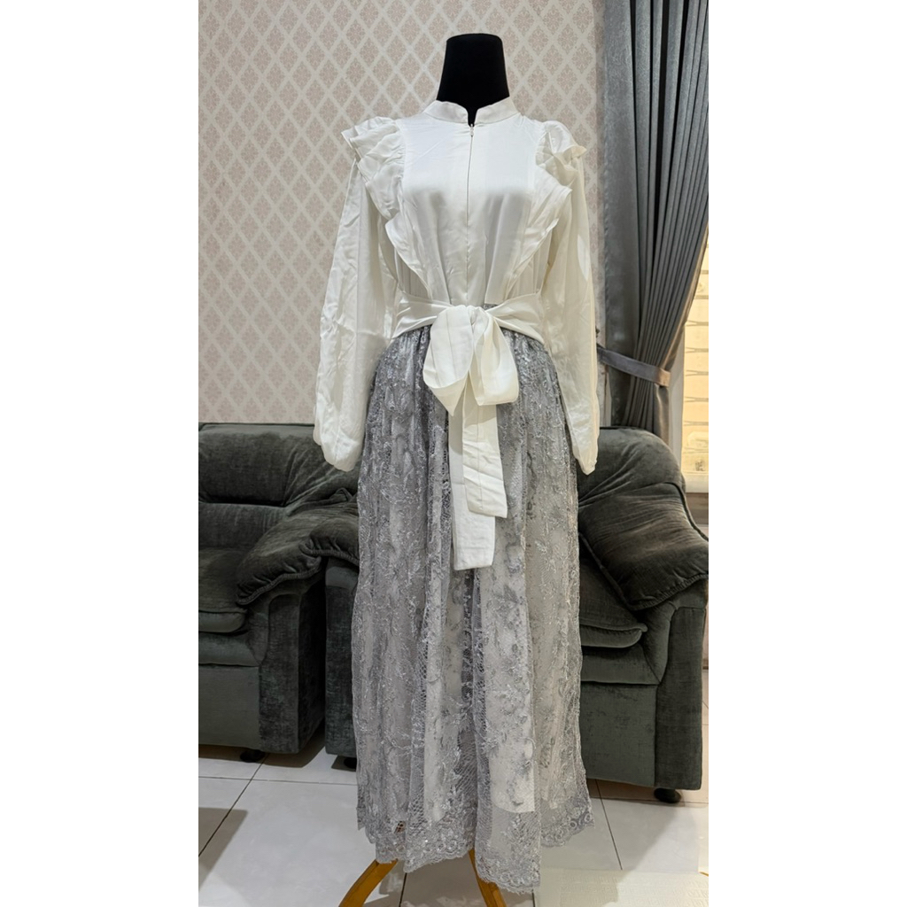 Gamis Tunik Satin Silk Halus 010
