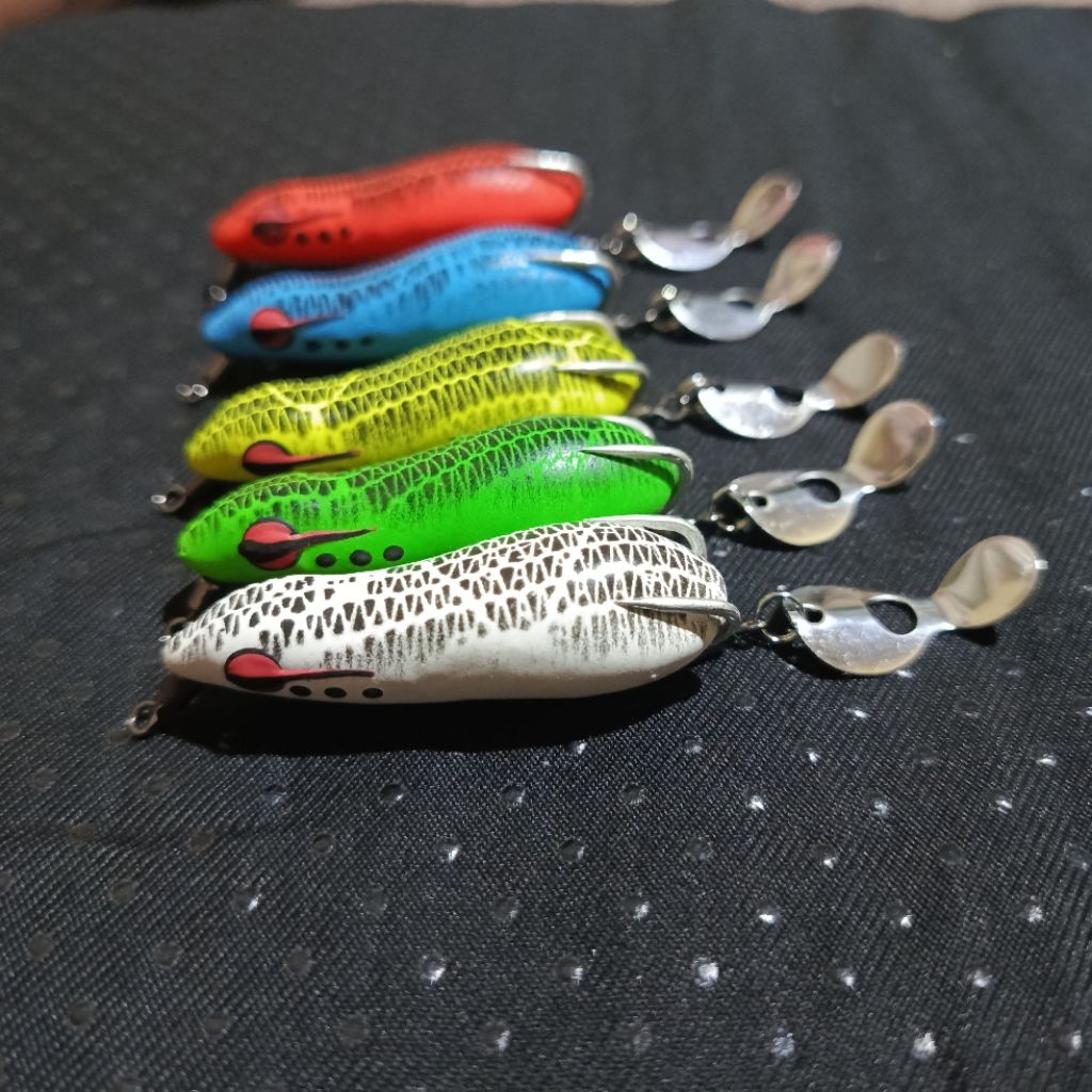 soft frog berisik jaws 5 cm slim umpan pancing gabus toman