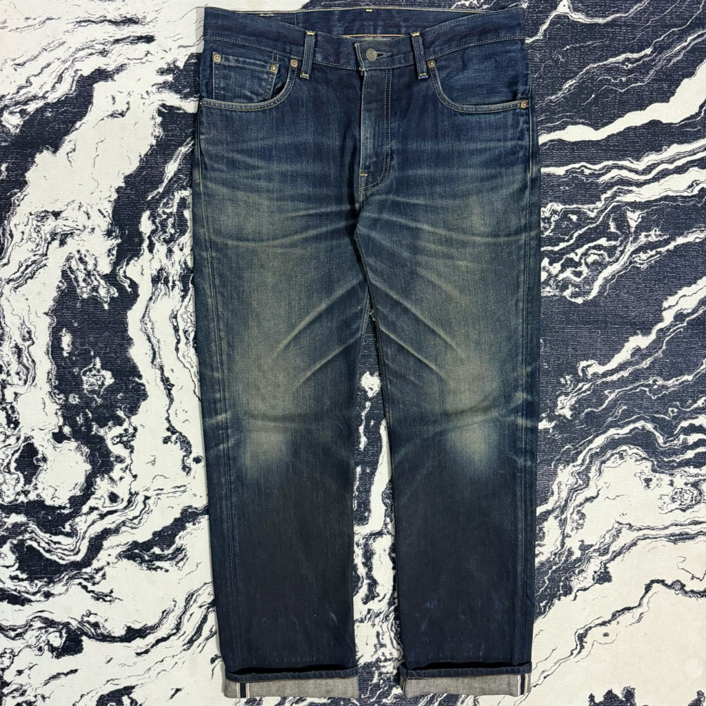 Levis 502 accent non selvedge faded straight jeans