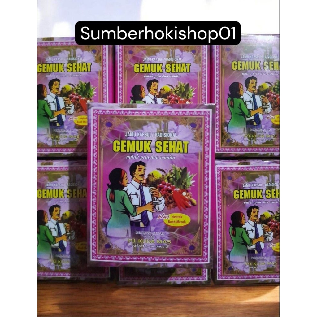 Kapsul Gemuk Sehat Kuda Mas Herbal Tradisional Pria Dan Wanita