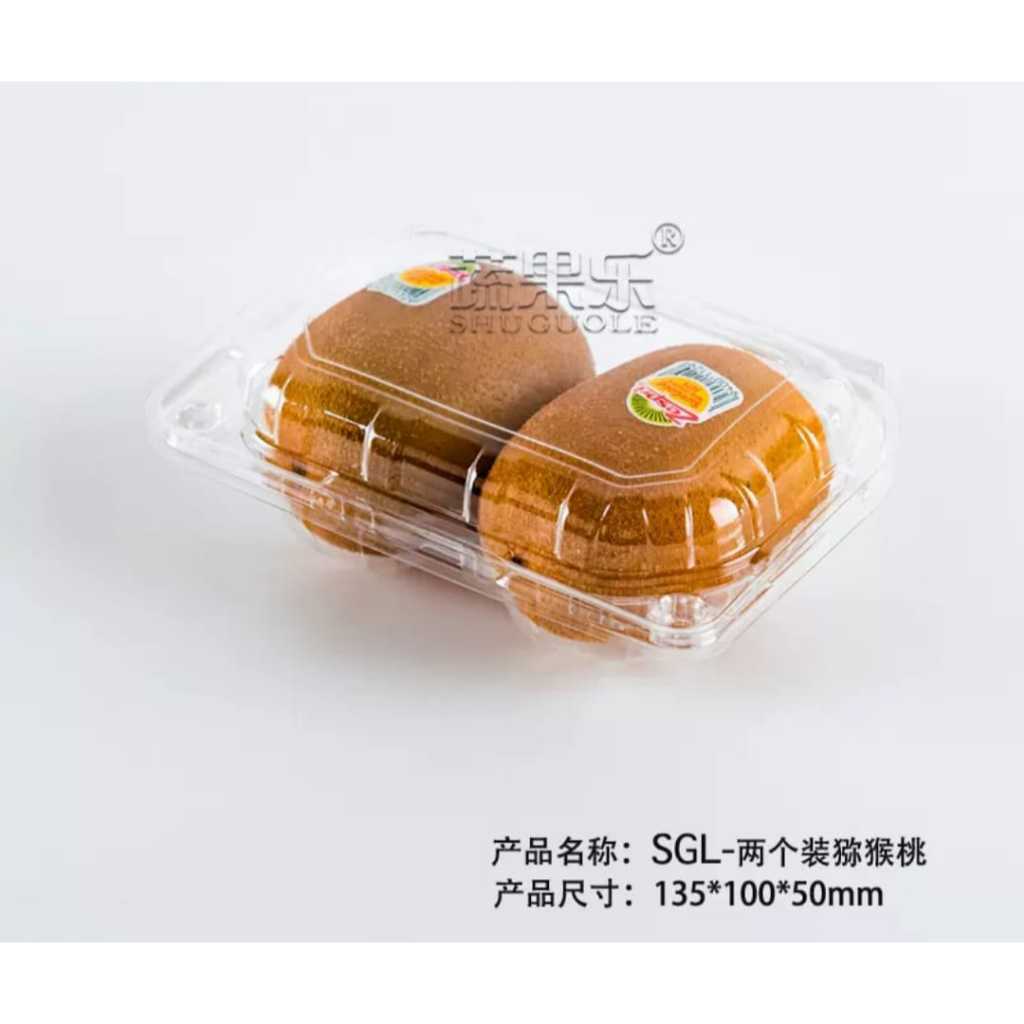 Mika Kiwi 2/4 Buah Isi 25pcs Transparan Pengunci