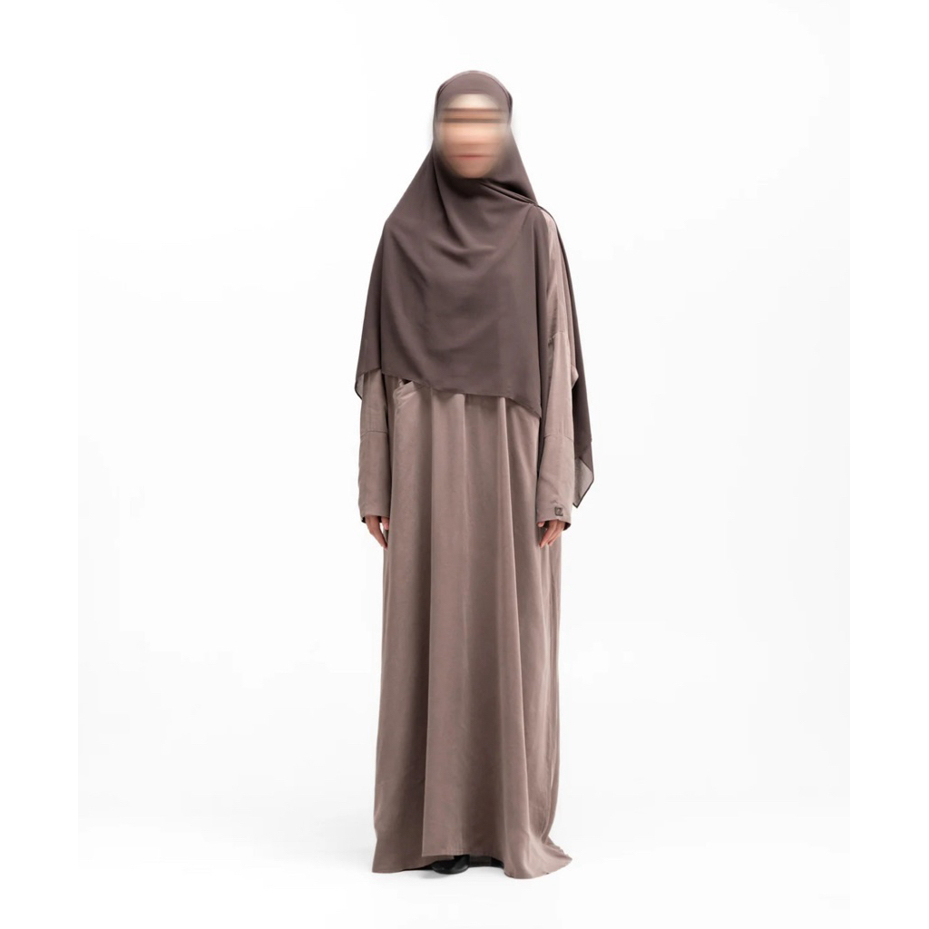 NWT TAZA Leya Abaya 3.0 Slimsleeve Grey Taupe size L | Alia Oneset Ash Brown size L new with tag