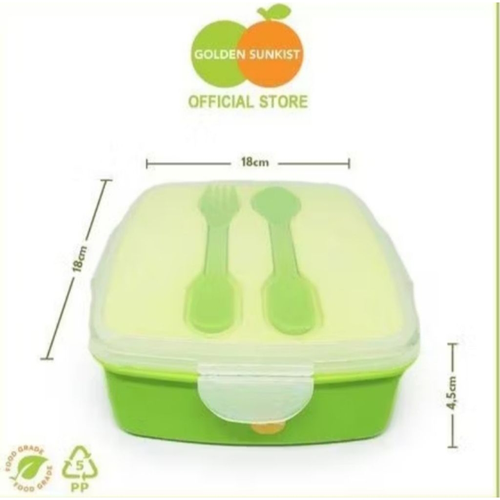 TEMPAT NASI KOTAK GOLDEN SUNKIST (TNK1028)