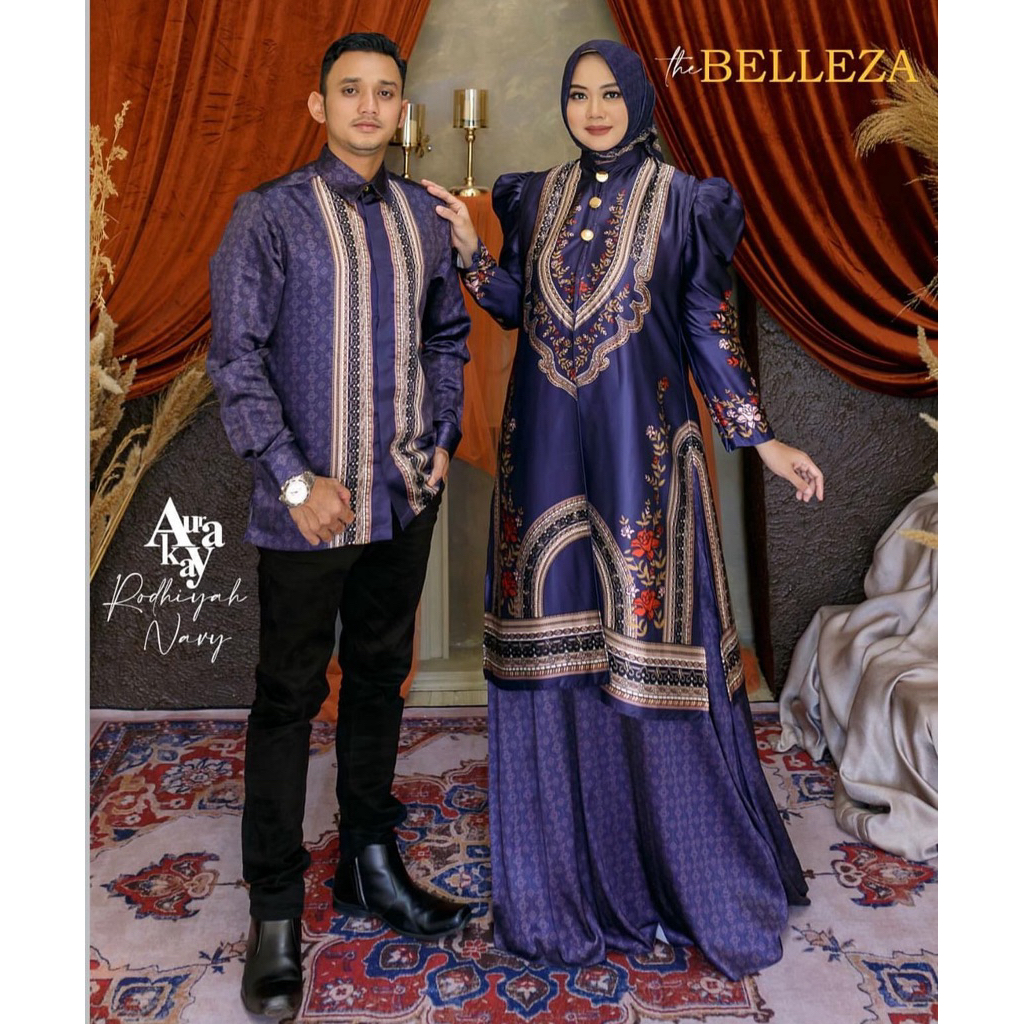Gamis set koko aurakay couple seri belleza