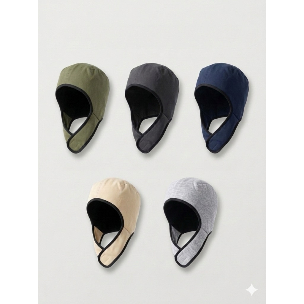 Kupluk Topi Pilot Pelapis Helm Beanie Hat AllSize Dewasa | Bahan Fleece