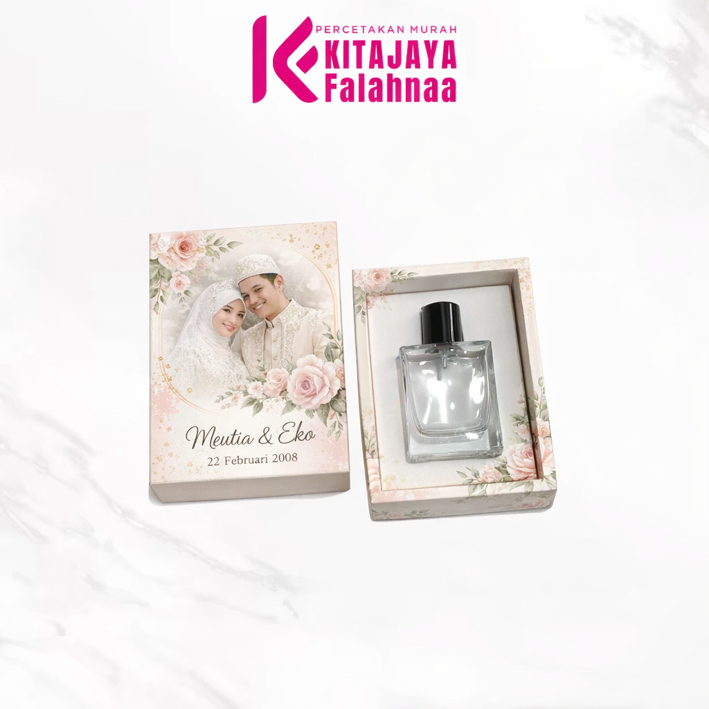 CUSTOM Sliding Box Parfum | Minim 300 Pcs | Premium Ivory