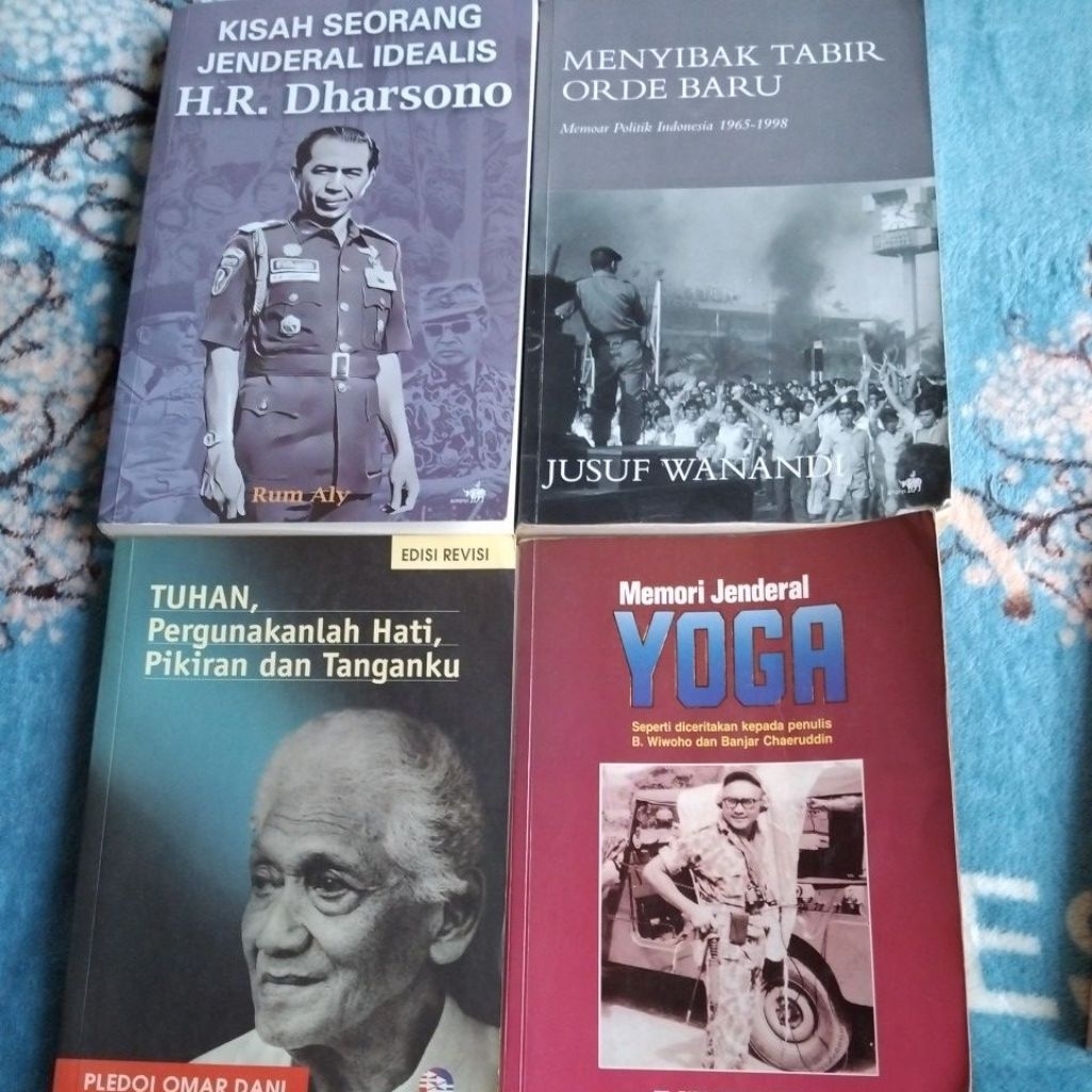 BUKU ORIGINAL, MENYIBAK TABIR ORDE BARU JUSUF WANANDI, KISAH SEORANG H R DHARSONO, MEMORI JENDERAL Y