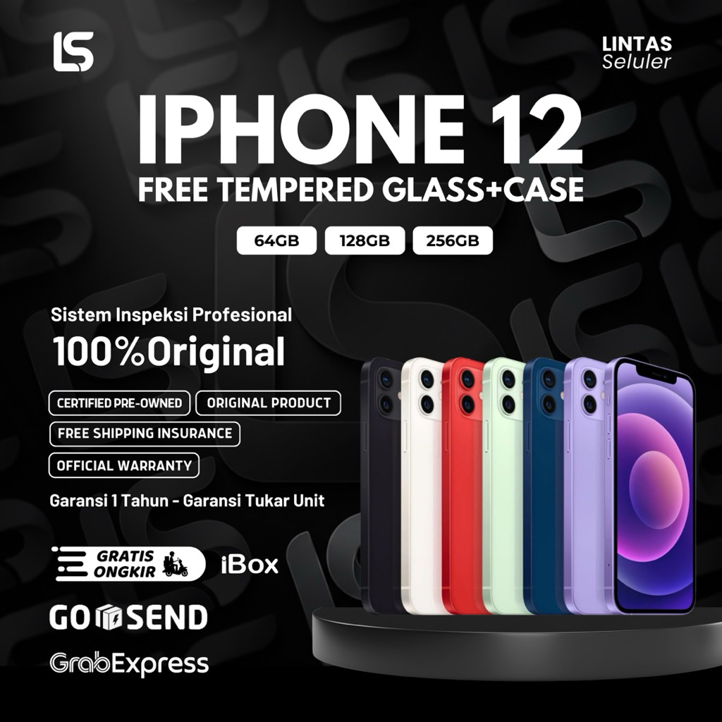 Apple iPhone 12 64GB / 128GB / 256GB Garansi Resmi Indonesia Original Apple – Lintas Seluler