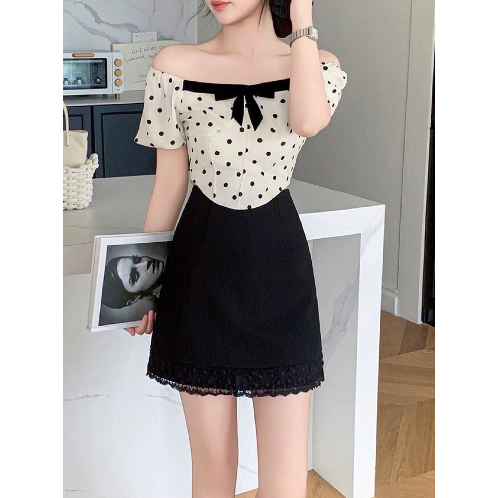 Rok Span Mini Renda Hitam Bawah Import Style Korea