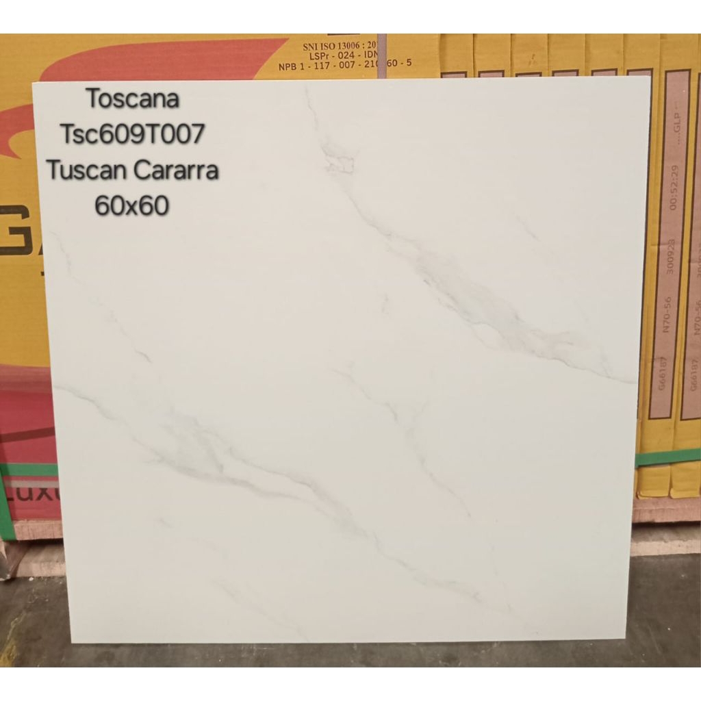 Granit lantai 60x60 Garuda Tuscan Cararra Glossy
