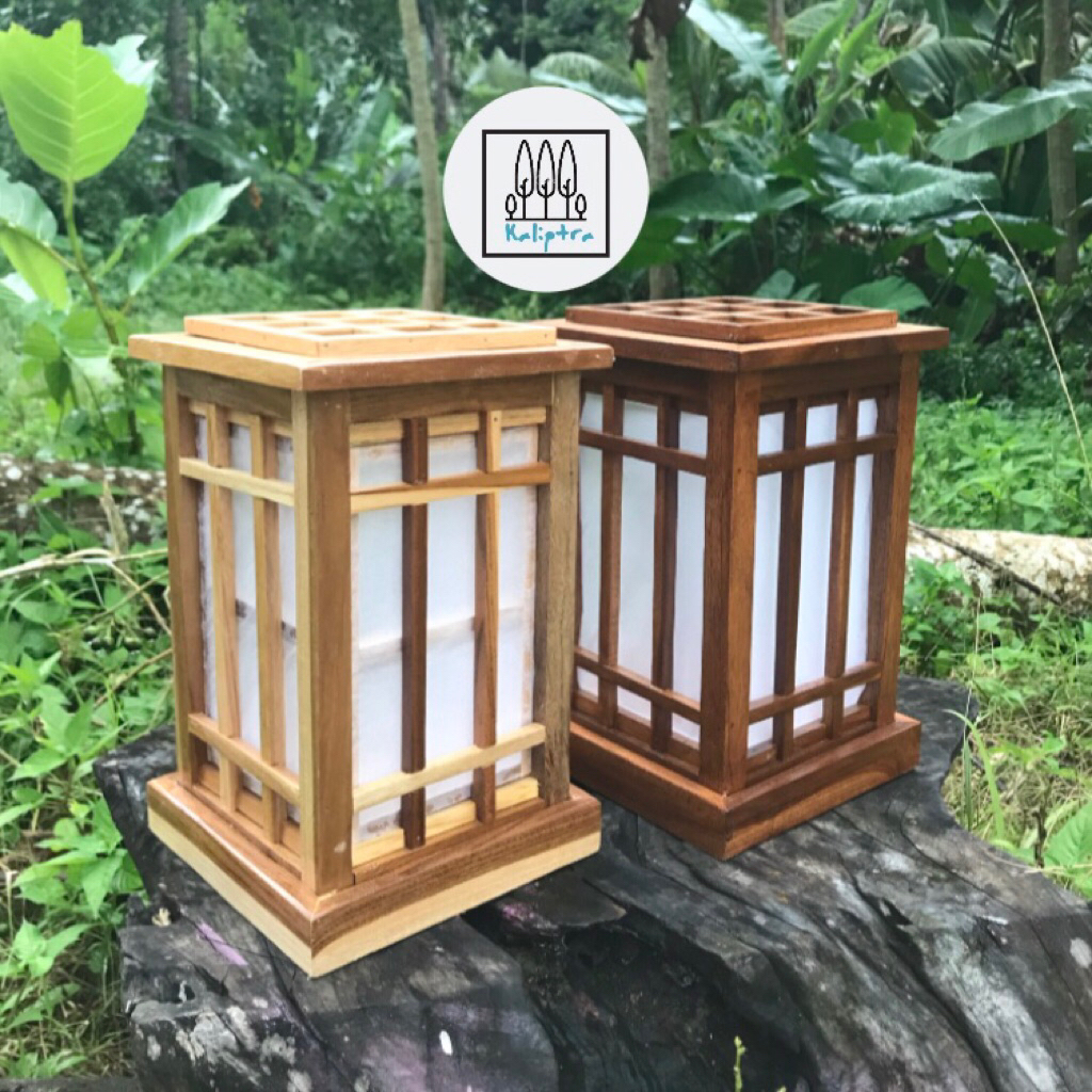 Lampu Kayu | Lentera Kayu