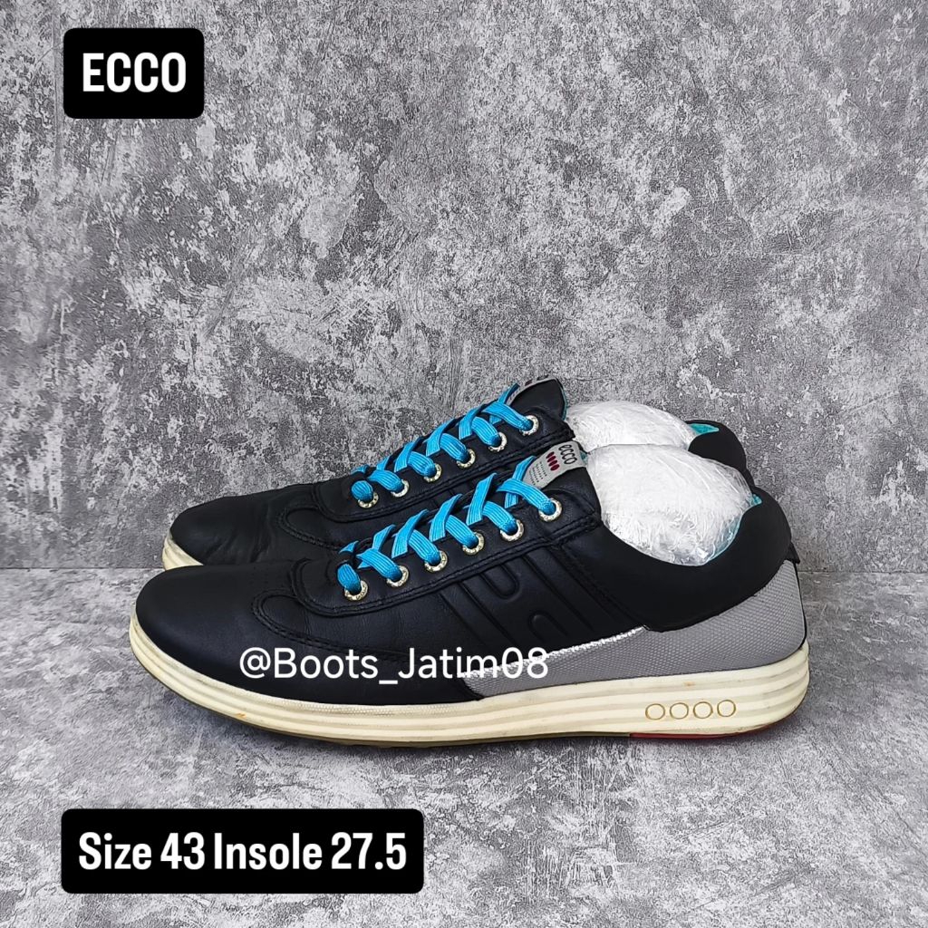 Ecco Sneakers Leather Shoes Size 43