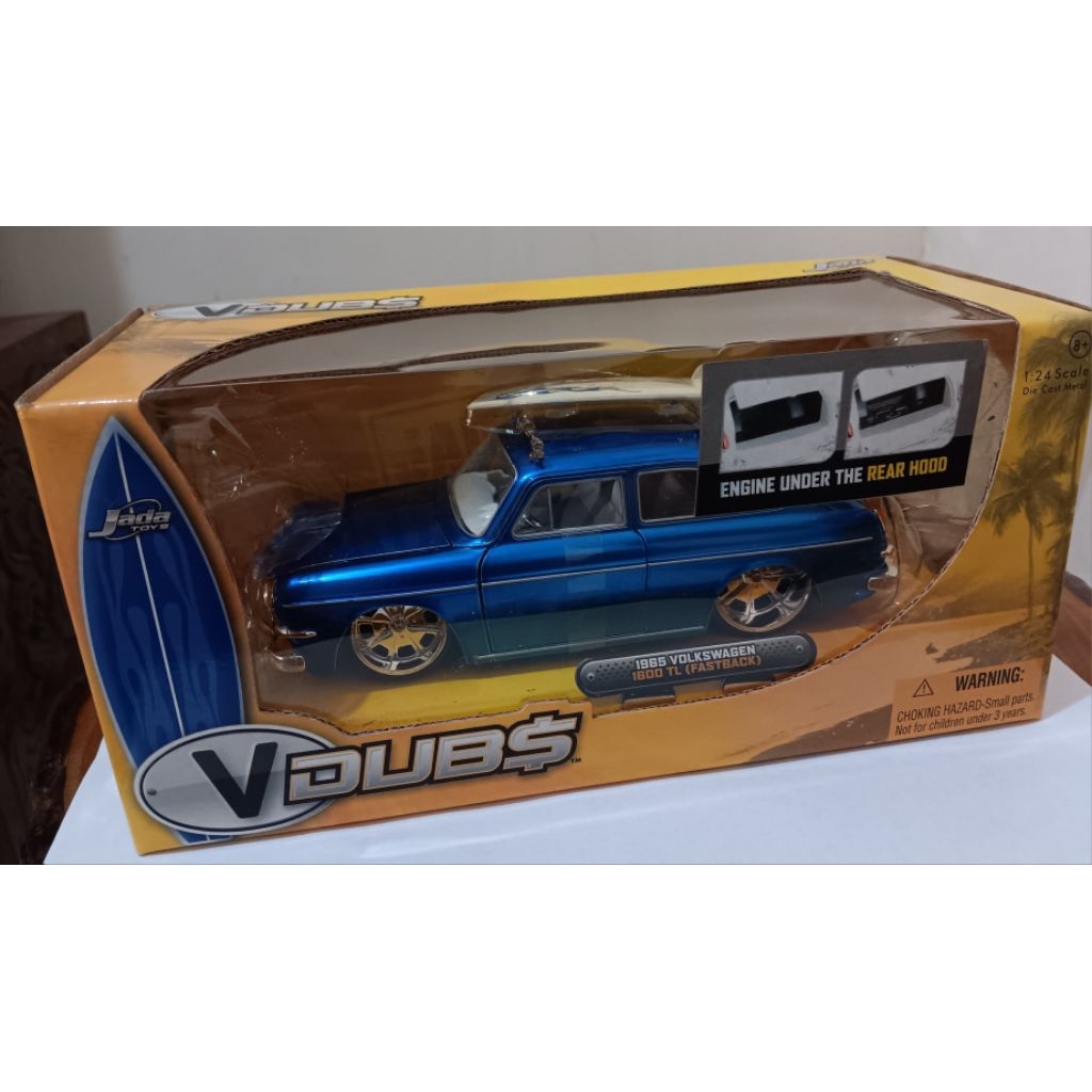 JADA VDUB$ 1965 VOLKSWAGEN 1600 TL  blue