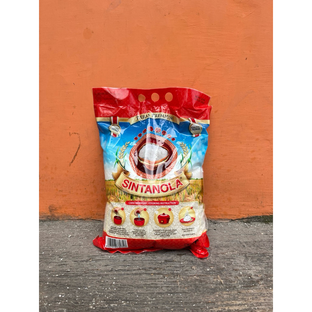 Beras Sintanola 3kg - Beras Zakat Premium, Lembut, Tidak Mudah Keras