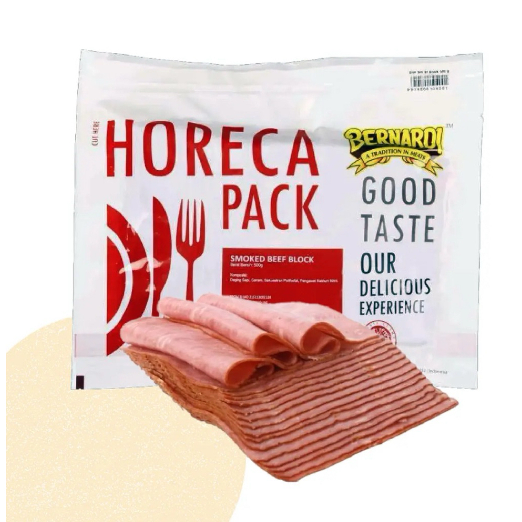 Daging Sapi Asap Bernardi 500 Gram - Tekstur Lembut, Aroma Asap, Praktis untuk Masakan