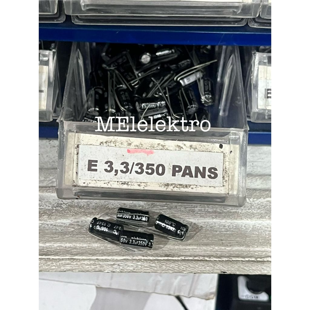 ELCO KAPASITOR 3.3UF 350V / CAPASTOR ELCO 3.3UF/350V