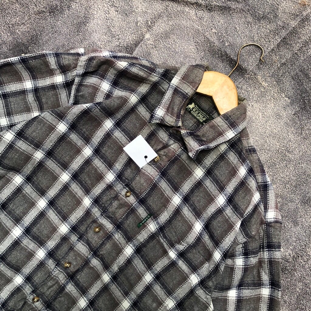 Kemeja flanel Polo • kode : #cbs3f140a