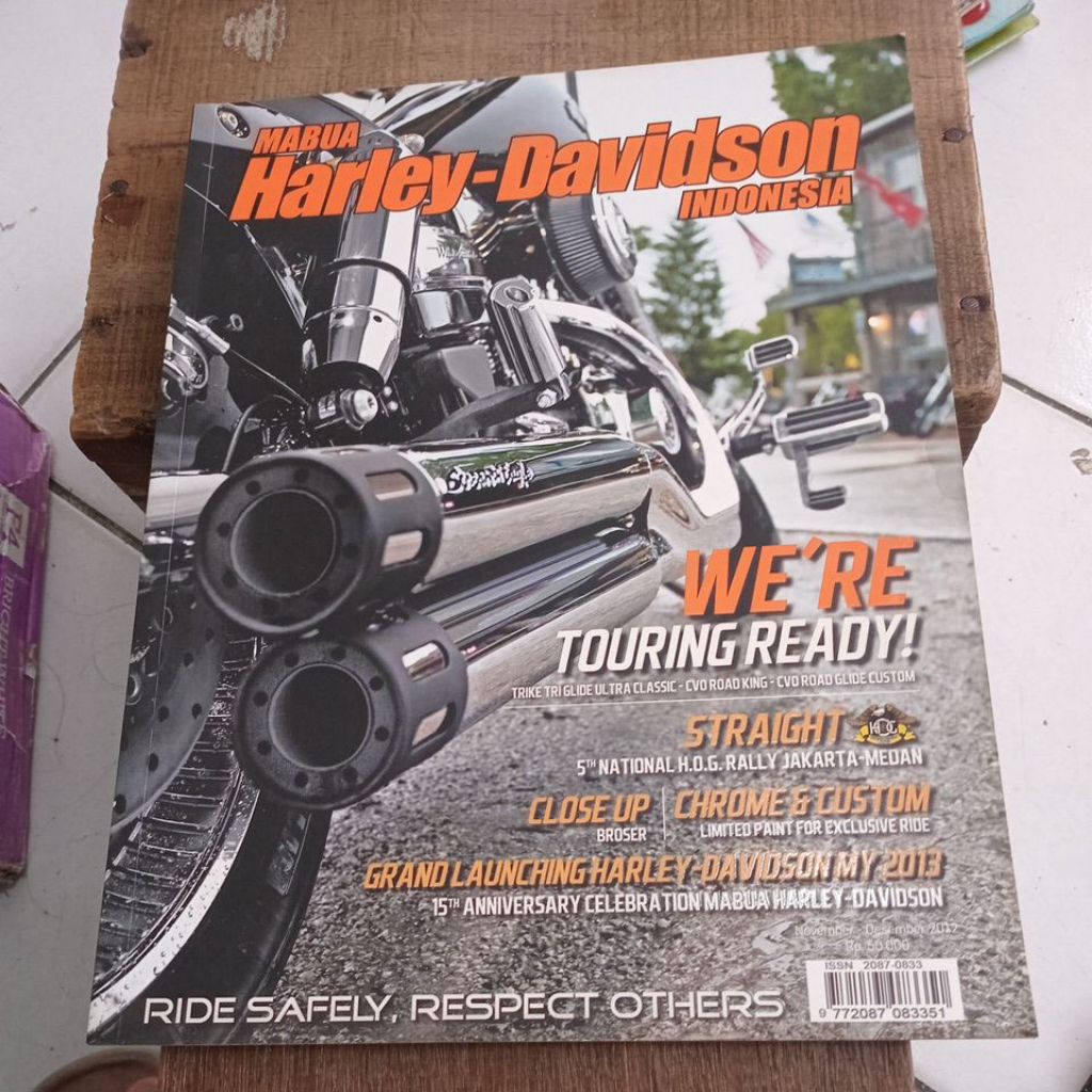 MAJALAH HARLEY-DAVIDSON  ED 16 .NOV SAMPAI DES 2012 SECOND ORIGINAL