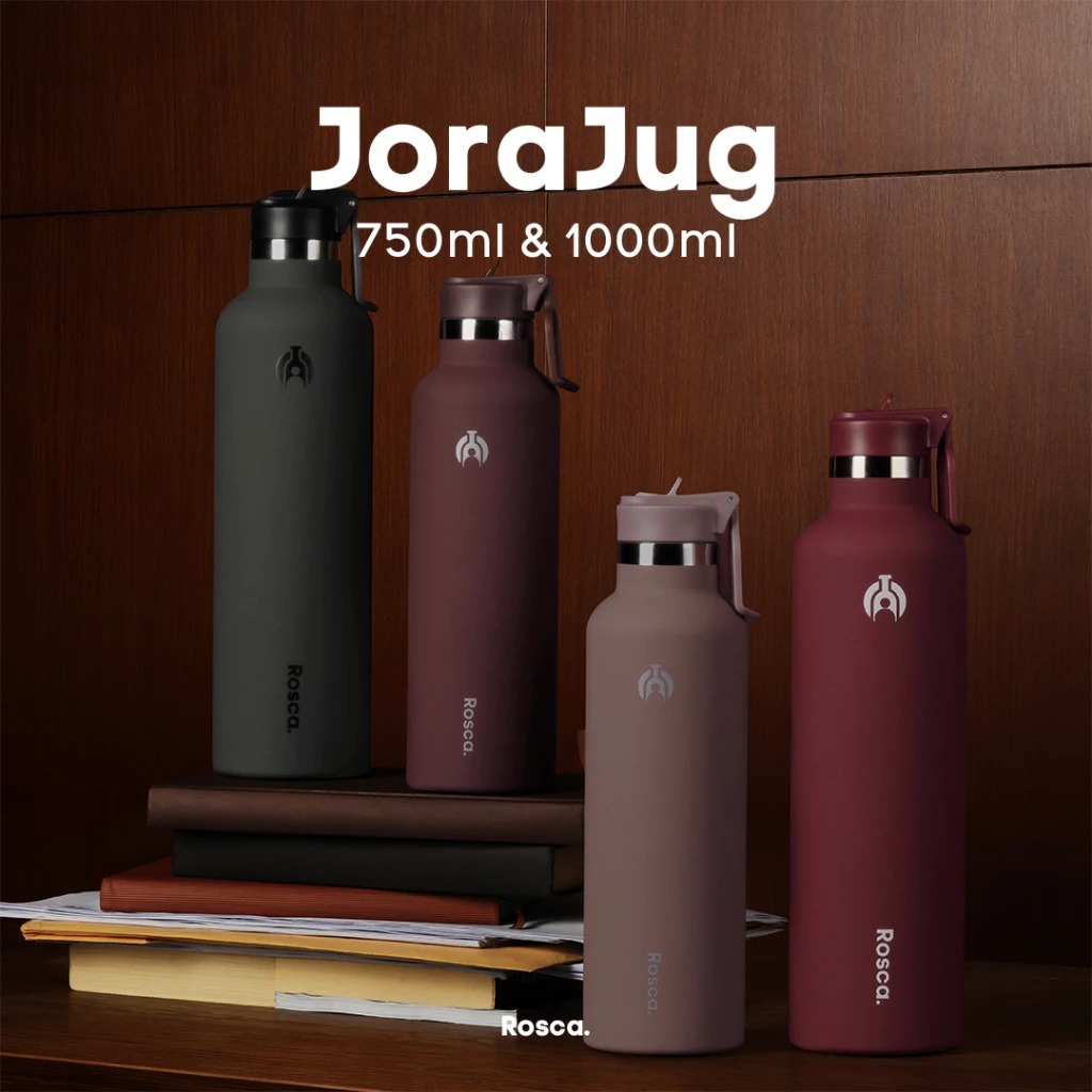 Rosca JoraJug Tumbler Stainless 1 Liter/ 750ml Botol Minum 1 Liter Tahan Panas / Dingin Portable