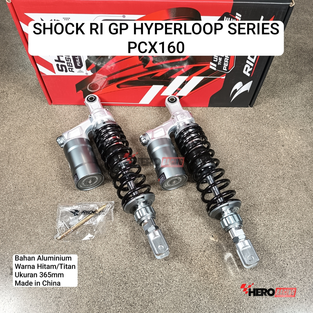 RI SKOK SHOCK GP HYPERLOOP SERIES MOTOR PCX 160 RIDE IT HITAM/TITAN