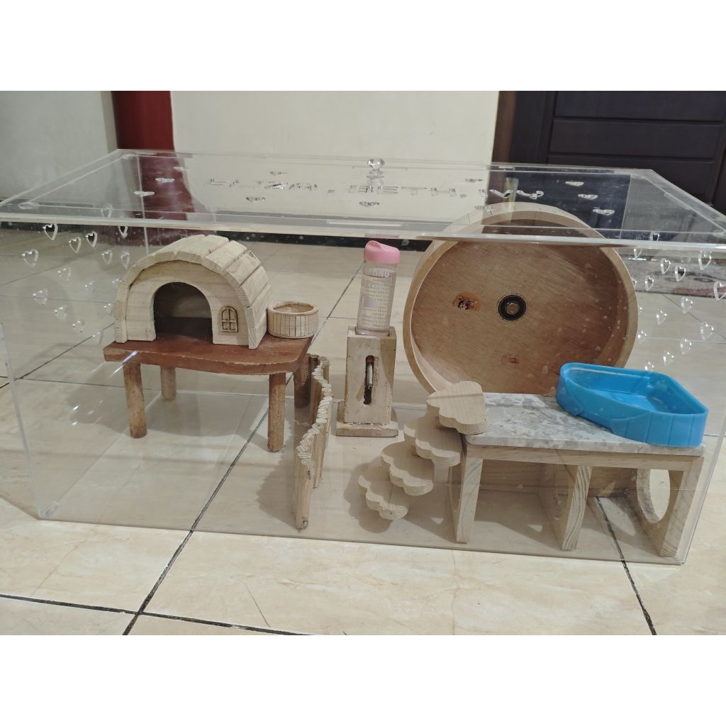 (Preloved) kandang hamster akrilik