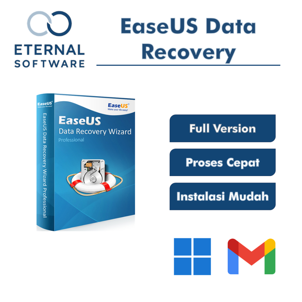 EaseUS Data Recovery Wizard Full Version Software Recovery Data Hardisk Memory Full Version Lifetime