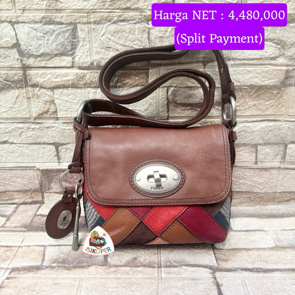 590# NET-Preloved Fossil Maddox PW Dark Twistlock Turnlock