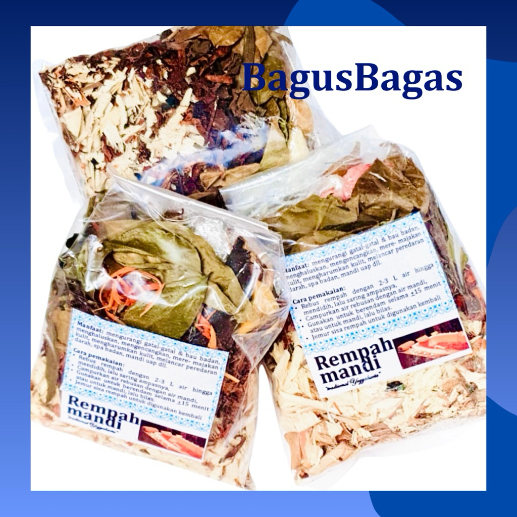 (2x Pakai BESAR) Rempah Mandi Tradisional Rempah Spa Berendam Rendam Mandi Uap GARAM Aromaterapi