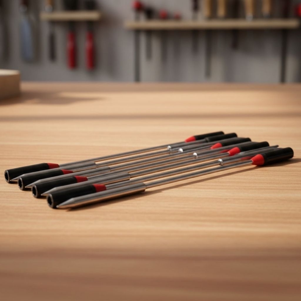 Mata paser ikan rok 6mm Logam 8/10/12/14cm (isi 10 Biji)