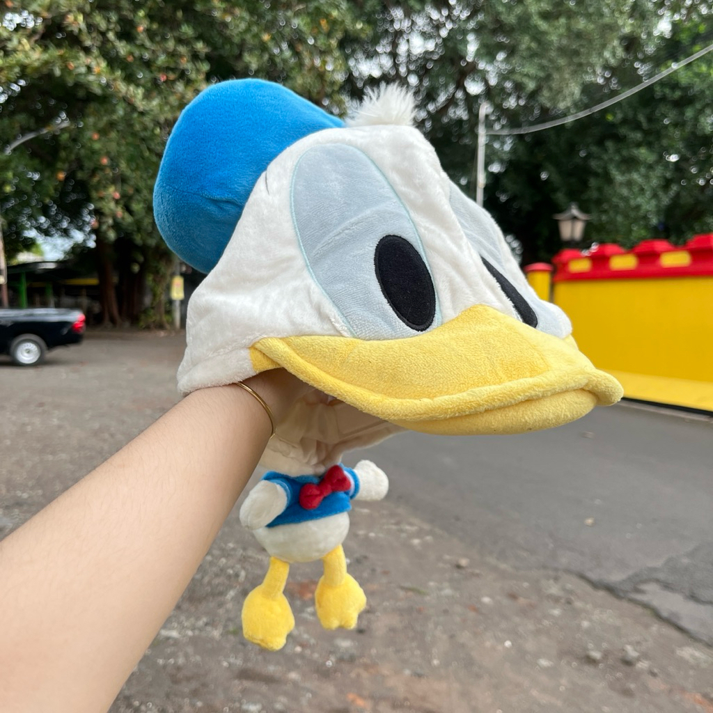 Topi Boneka Donald Duck Disney Donald Tokyo Disney Resort Original / Plush Hat Donald Duck Disney Or