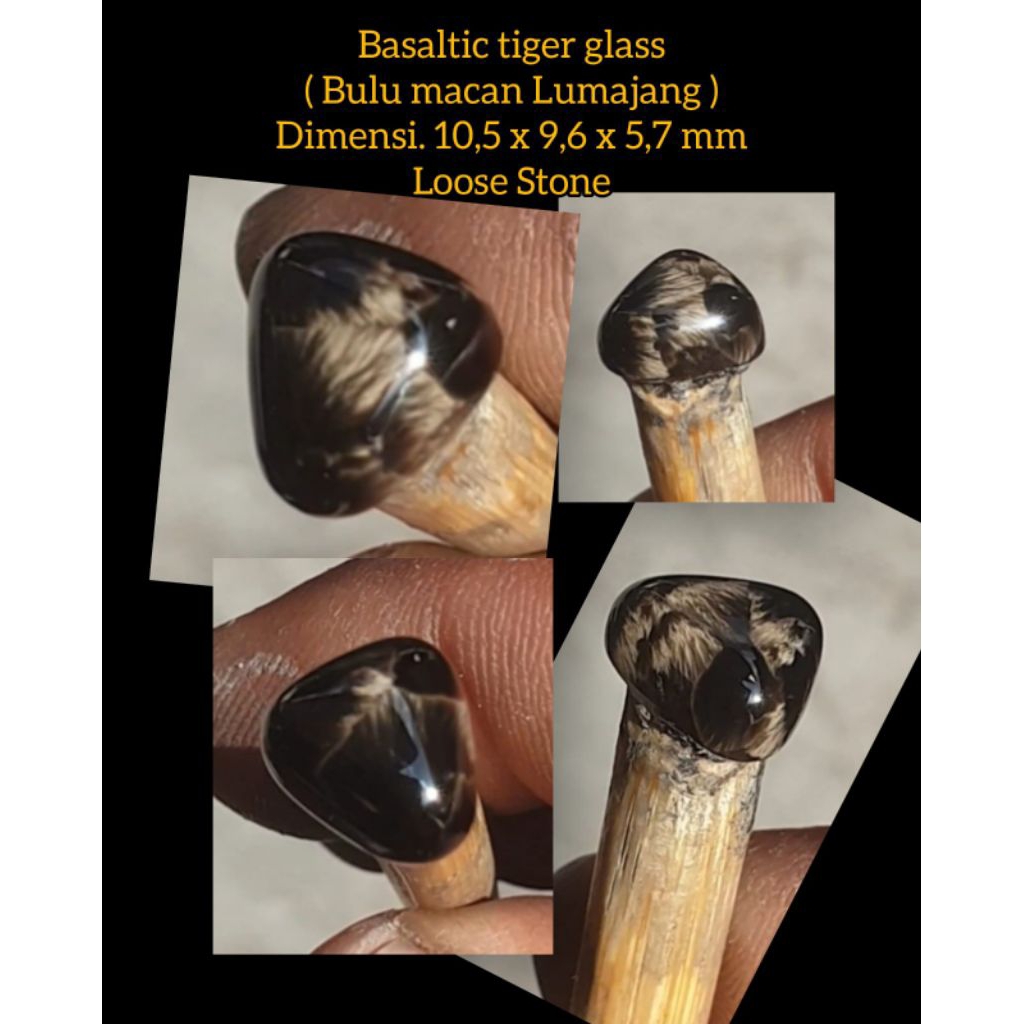Natural Basaltic Tiger glass/bulu macan Lumajang loose stone bukan ruby, pirus persia,giok burma,bla