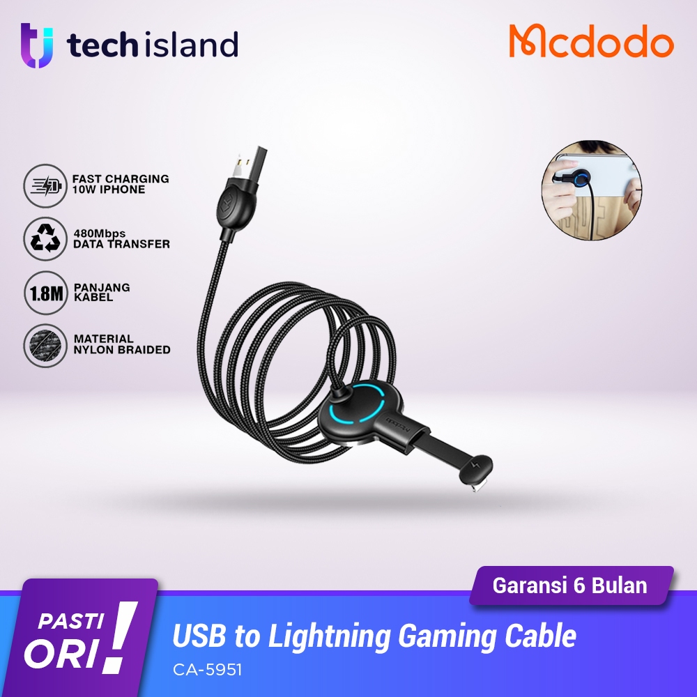 Mcdodo Kabel USB to Lightning Gaming Fast Charging 1.8M CA-5951
