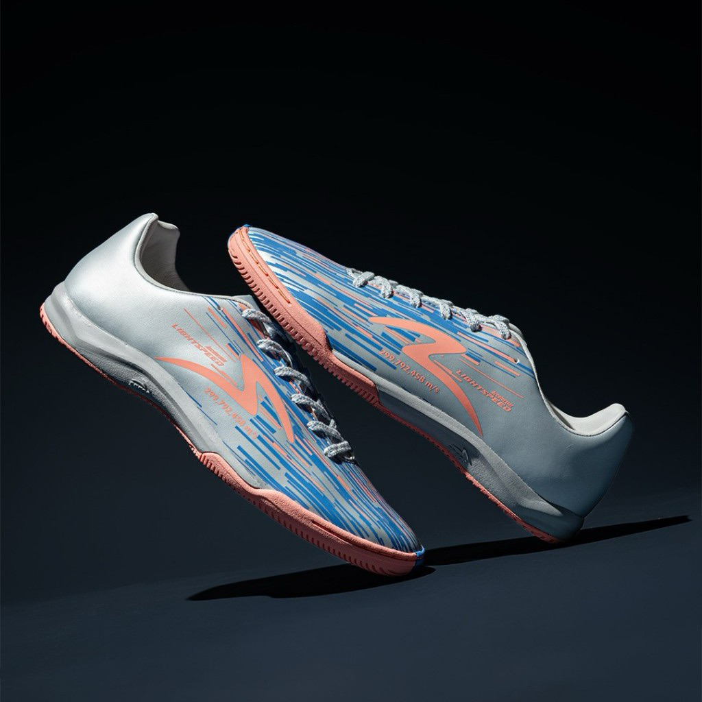 Sepatu Futsal Specs Accelerator Lightspeed Reborn IN - Putih Dazzling Biru